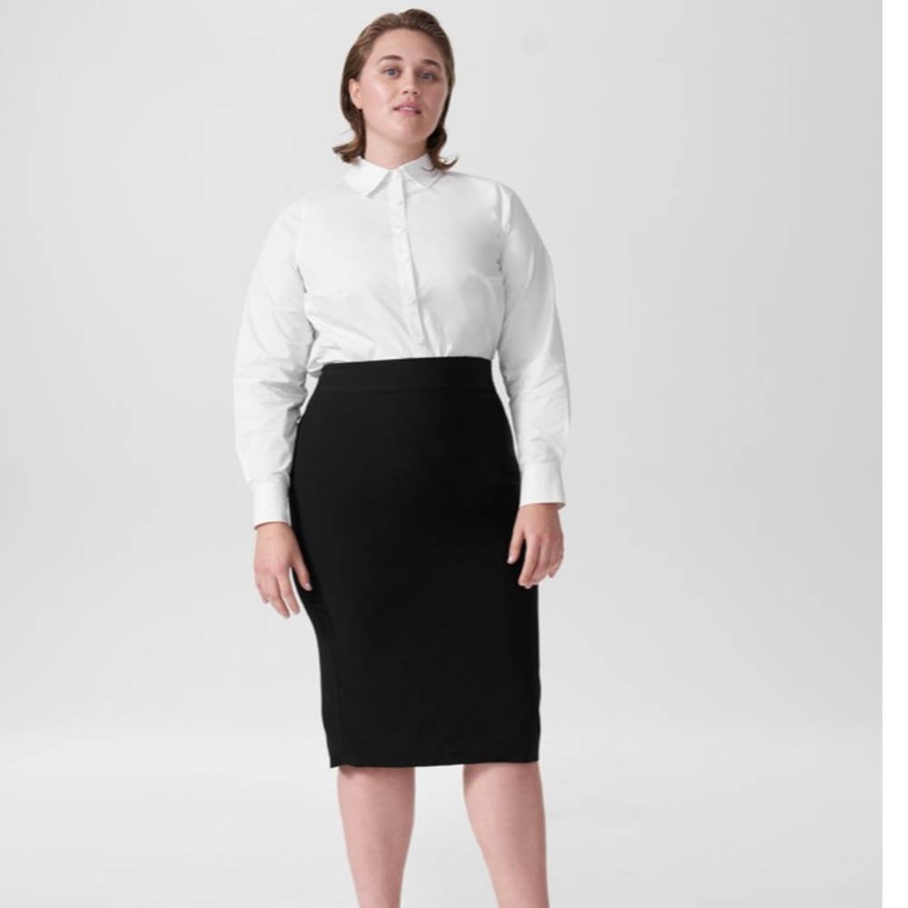 Universal Standard Lynn Luxe Twill Pencil Skirt